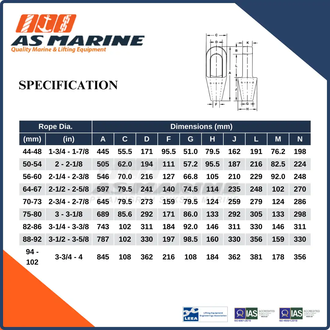 Specification G417 Crosby USA